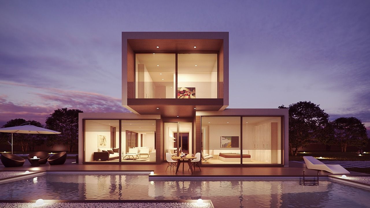 Archtikturhaus | Fertighausexperte | Fertighausexperte Sehr schönes offenes Haus mit viel Glas und Pool