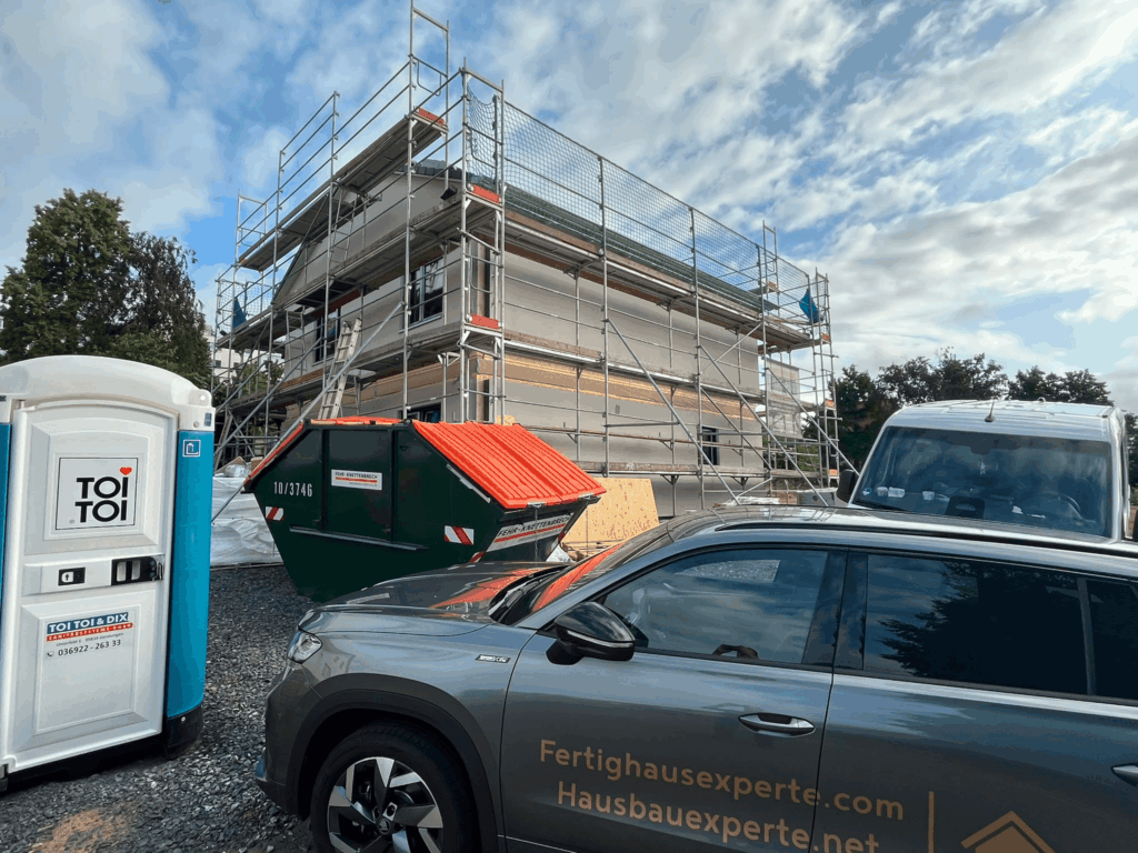 Rohbaukontrolle an einem Hanse Haus